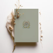 Art Nouveau Lilies Wedding Einladung