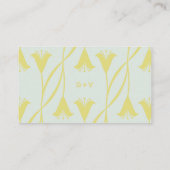 Art Nouveau Lily Wedding | QR Code Reply Begleitkarte (Rückseite)