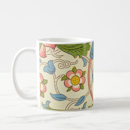 Art nouveau lodden pattern - William Morris Kaffeetasse (Links)