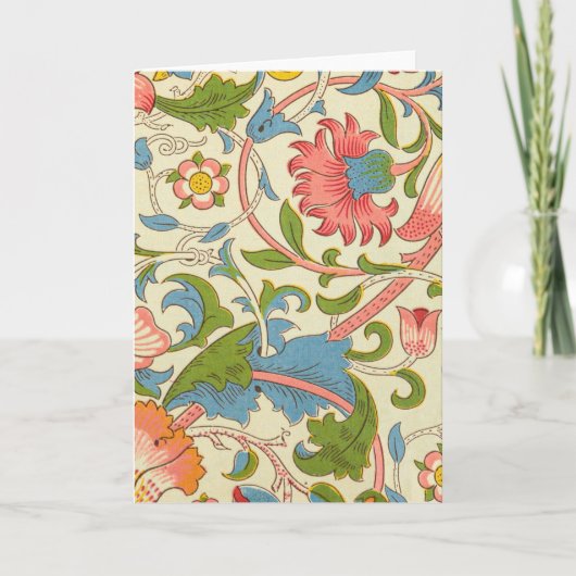 Art nouveau lodden pattern - William Morris Karte (Vorderseite)