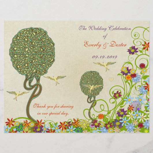 Art Nouveau Love Bird Wedding (Vorderseite)