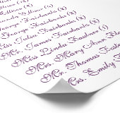 Art Nouveau Love Bird Wedding Poster (Ecke)