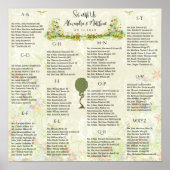 Art Nouveau Love Bird Wedding Poster (Vorne)