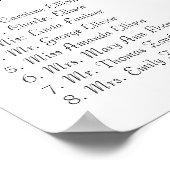 Art Nouveau Love Bird Wedding Poster (Ecke)