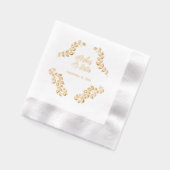 Art Nouveau Luxuriöse Hochzeit Servietten Mit Folie (Links)