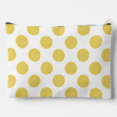 Art Nouveau Mackintosh Rose Retro Blumengelb Zubehörtasche (Rückseite)