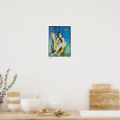 Art Nouveau Mädchen  Poster (Küche)