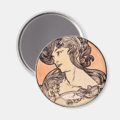 Art Nouveau Magnet (Vorderseite/Rückseite)