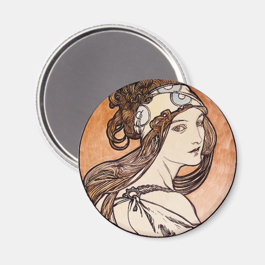 Art Nouveau Magnet (Vorderseite/Rückseite)
