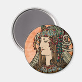 Art Nouveau Magnet (Vorderseite/Rückseite)