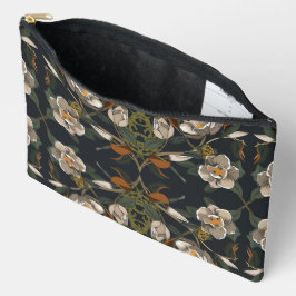 Art Nouveau Magnolio on Dark Gray Zubehörtasche