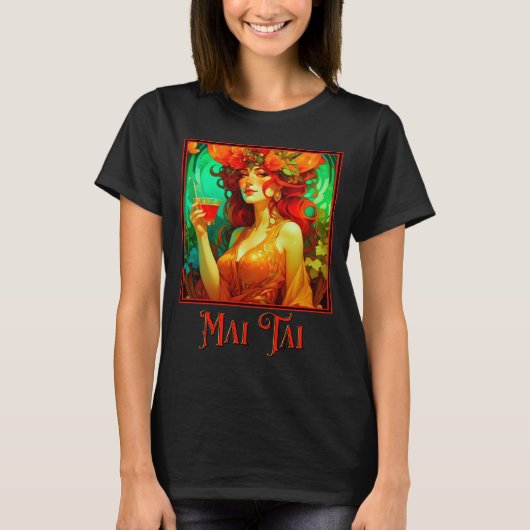 Art Nouveau Mai Tai T-Shirt (Vorderseite)