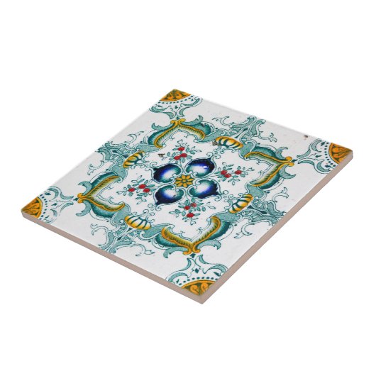 Art Nouveau Majolica Tile Pattern Fliese (Seite)