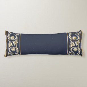 Art Nouveau, marineblau, gold, antique, belle épo Seitenschläferkissen