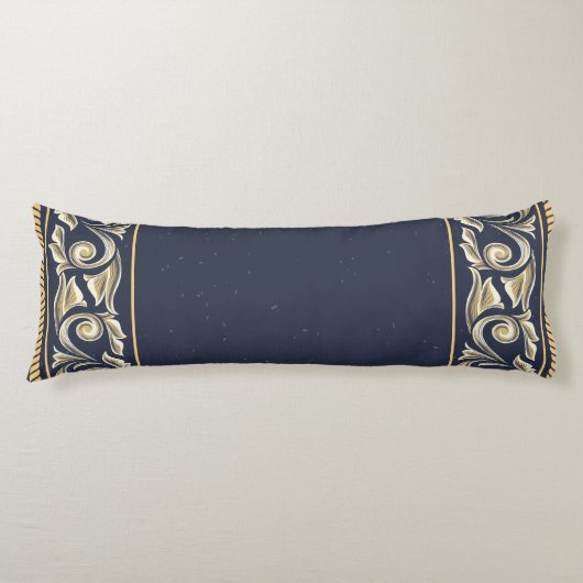 Art Nouveau, marineblau, gold, antique, belle époq Seitenschläferkissen (Vorderseite)