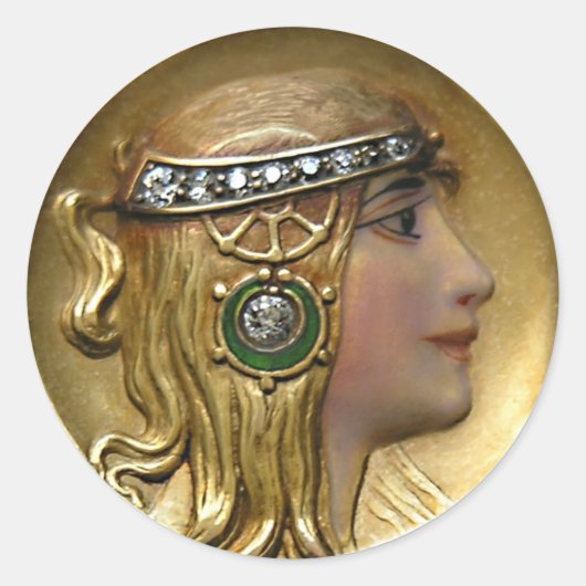 Art Nouveau Medallion Sticker (Vorderseite)