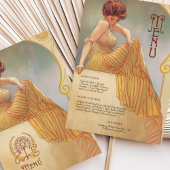 Art Nouveau Menükarte Einladung