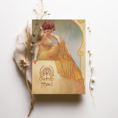 Art Nouveau Menükarte Einladung