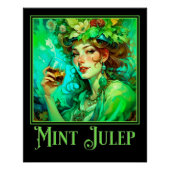 Art Nouveau Mint Julep Poster (Vorderseite)
