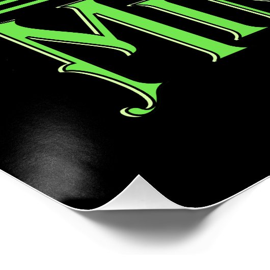 Art Nouveau Mint Julep Poster (Ecke)