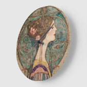 Art Nouveau Model  Große Wanduhr (Winkel)