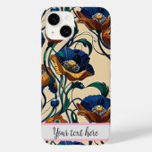 Art Nouveau Mohnblumen iPhone / iPad Hülle (Rückseite)