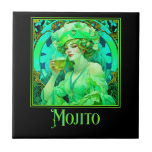 Art Nouveau Mojito Fliese