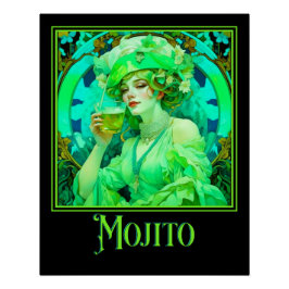 Art Nouveau Mojito Poster