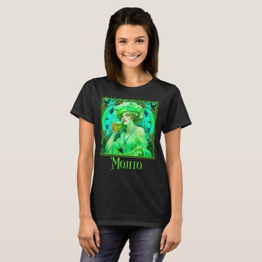 Art Nouveau Mojito T-Shirt (Vorne ganz)