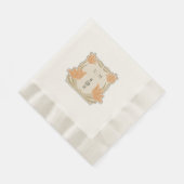 Art Nouveau Monogram Initials Table Decor Serviette (Ecke)