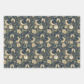 Art Nouveau Moonlit New Year Pattern Geschenkpapier Set (Vorderseite 2)