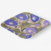 Art Nouveau Morning Glory Pappteller (Gewinkelt)