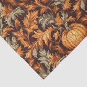 Art Nouveau Morris Fall terracotta Elfenbeinbraun Seidenpapier (Detail)