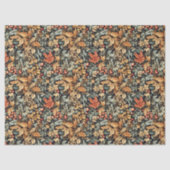 Art Nouveau Morris Herbst Blätter pastellgrün Seidenpapier (Vorderseite)