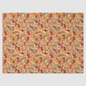 Art Nouveau Morris Herbst lebhafte Farben Seidenpapier (Vorderseite)