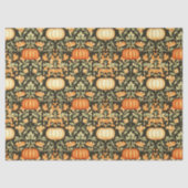 Art Nouveau Morris Herbstblätter Kürbis Seidenpapier (Vorderseite)