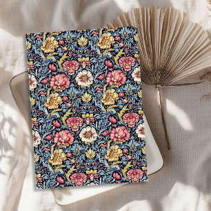 Art Nouveau Morris magenta gelb pastellblau schick Seidenpapier