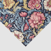 Art Nouveau Morris magenta gelb pastellblau schick Seidenpapier (Detail)