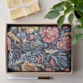 Art Nouveau Morris magenta gelb pastellblau schick Seidenpapier (Geschenk)