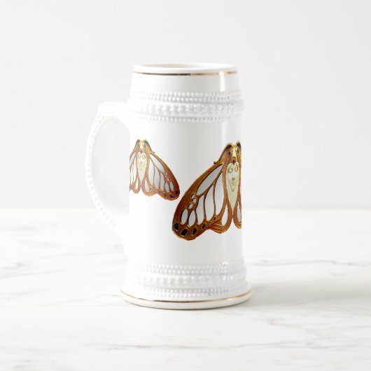 ART NOUVEAU MOTH FRAU BIERGLAS (Vorderseite Links)