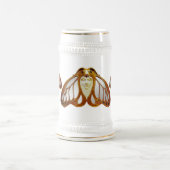 ART NOUVEAU MOTH FRAU BIERGLAS (Mittel)