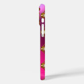 ART NOUVEAU MOTH FRAU GEM MONOGRAM PINK LILA Case-Mate iPhone HÜLLE (Rückseite / Links)