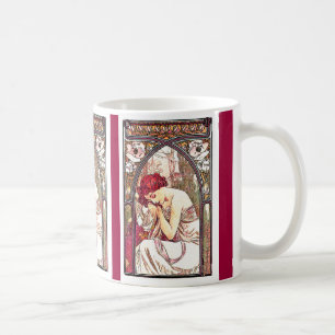 Art Nouveau Mucha Lady Tasse