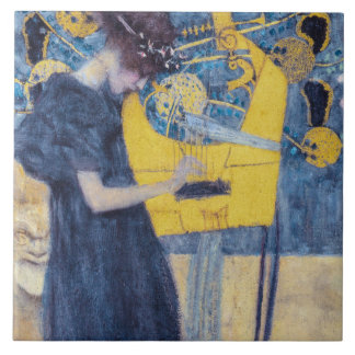Art Nouveau "Music I" Painting by Gustav Klimt  Fliese