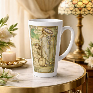 Art Nouveau Music Maidens Vintage Illustration  Milchtasse