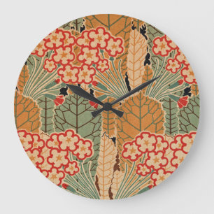 Art Nouveau-Muster #1 bei Emporio Moffa Große Wanduhr