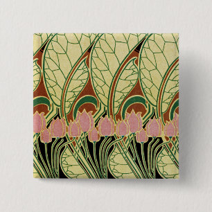 Art Nouveau Muster #1 Button