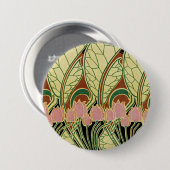 Art Nouveau Muster #1 Button (Vorne & Hinten)
