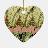 Art Nouveau Muster #1 Keramik Ornament (Hinten)