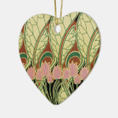Art Nouveau Muster #1 Keramik Ornament (Links)